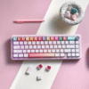 Teclado Mecánico YUNZII B68 Rosa