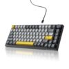Teclado Mecánico AJAZZAK820 NEGRO/GRIS/YELLOW