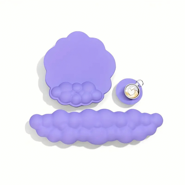 Reposamuñecas de nube lila