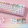 Teclado Mecánico YUNZII B68 Rosa