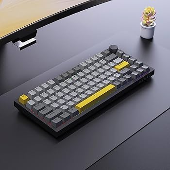 Teclado Mecánico AJAZZAK820 NEGRO/GRIS/YELLOW