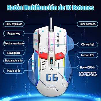 Mouse de gamer ATTACK SHARK G6