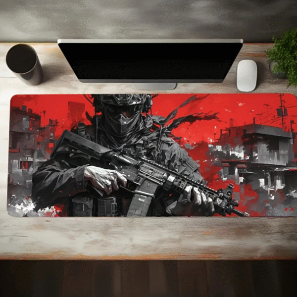 Mousepad militar rojo
