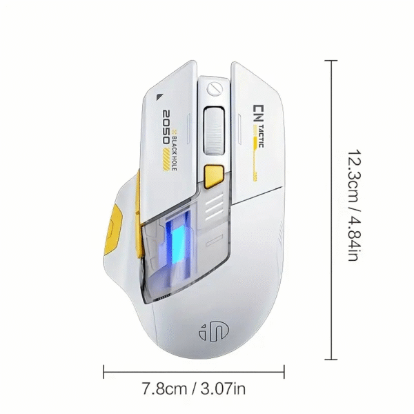 INPHIC A9EXPLORER Ratón inalámbrico blanco