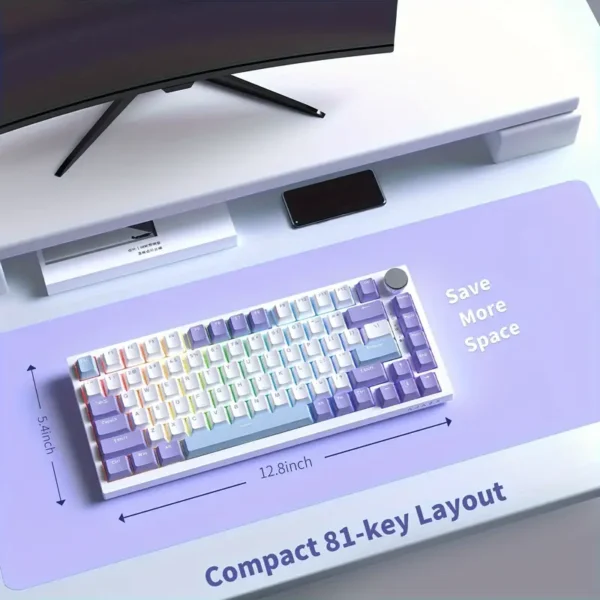 Teclado Mecánico AJAZZAK820 lila