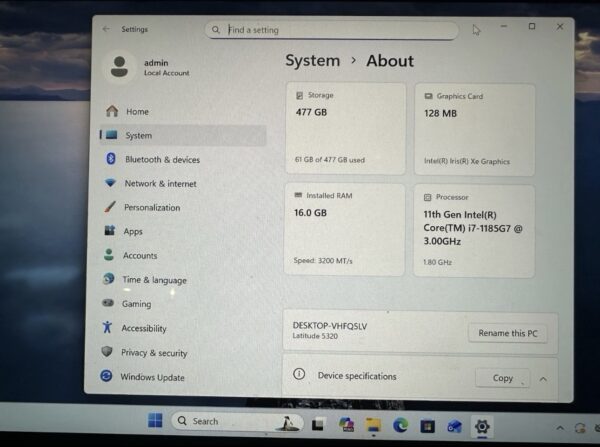 Laptop Dell Latitude 5320
