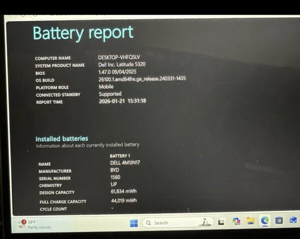 Laptop Dell Latitude 5320