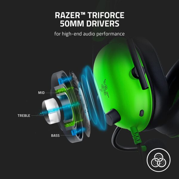 61mrnVrYb0L._AC_SL1500_ Razer BlackShark V2 X Wired Gaming Headset (Audífonos gamer)