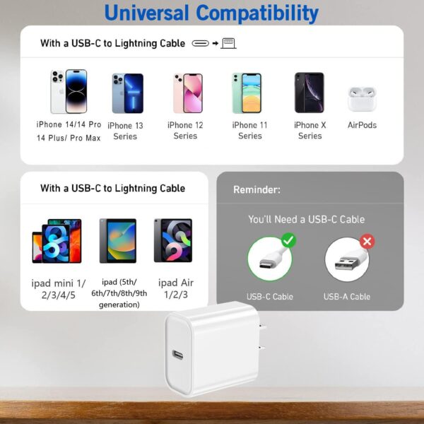 Version 1.0.0 Cargador rápido para iPhone