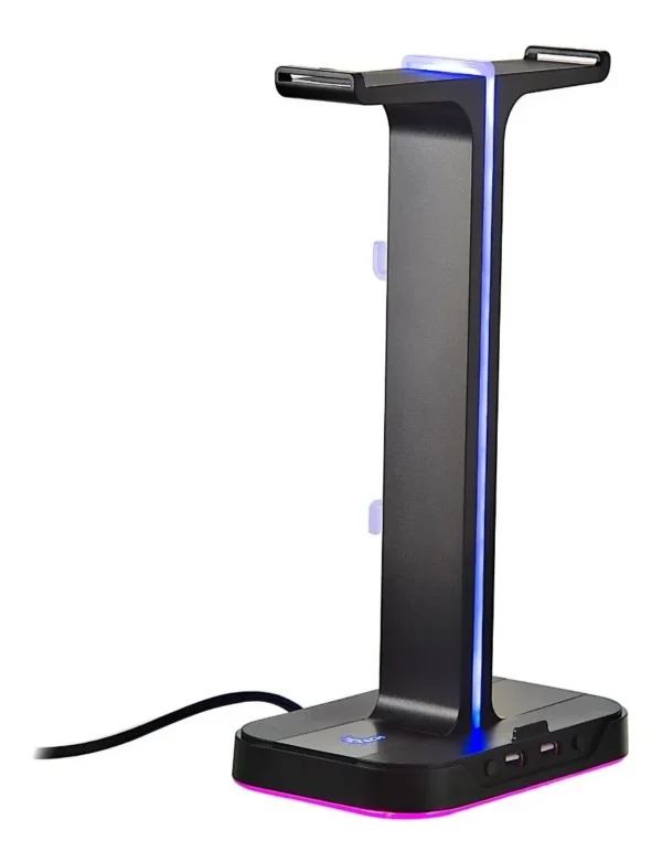 D_NQ_NP_2X_901300-MLA54581329888_032023-F Xtech RGB dual Headset Stand Yurei with 2 USB XTH-690 (Base para audífonos RGB con USB)