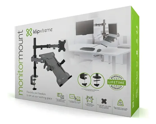 D_NQ_NP_806608-MLA88106153697_072025-O Soporte para monitor y laptop Klipxtreme KMM-301