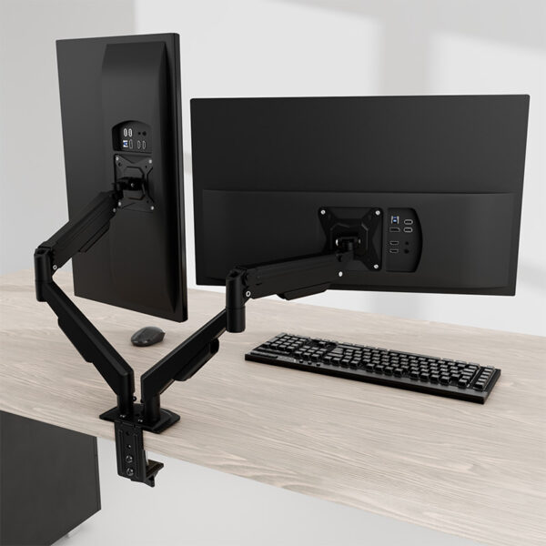 Brazos para monitor doble klipxtreme