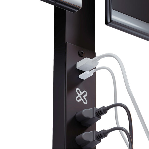KMM-510_DET_05 Soporte dual para monitores con regleta USB Klipxtreme