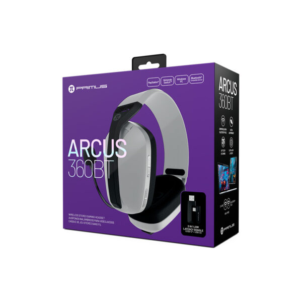 PBH-360W_Box_01 PGLC PBH-360BK Audífonos Inalámbricos Bluetooth Color Blanco