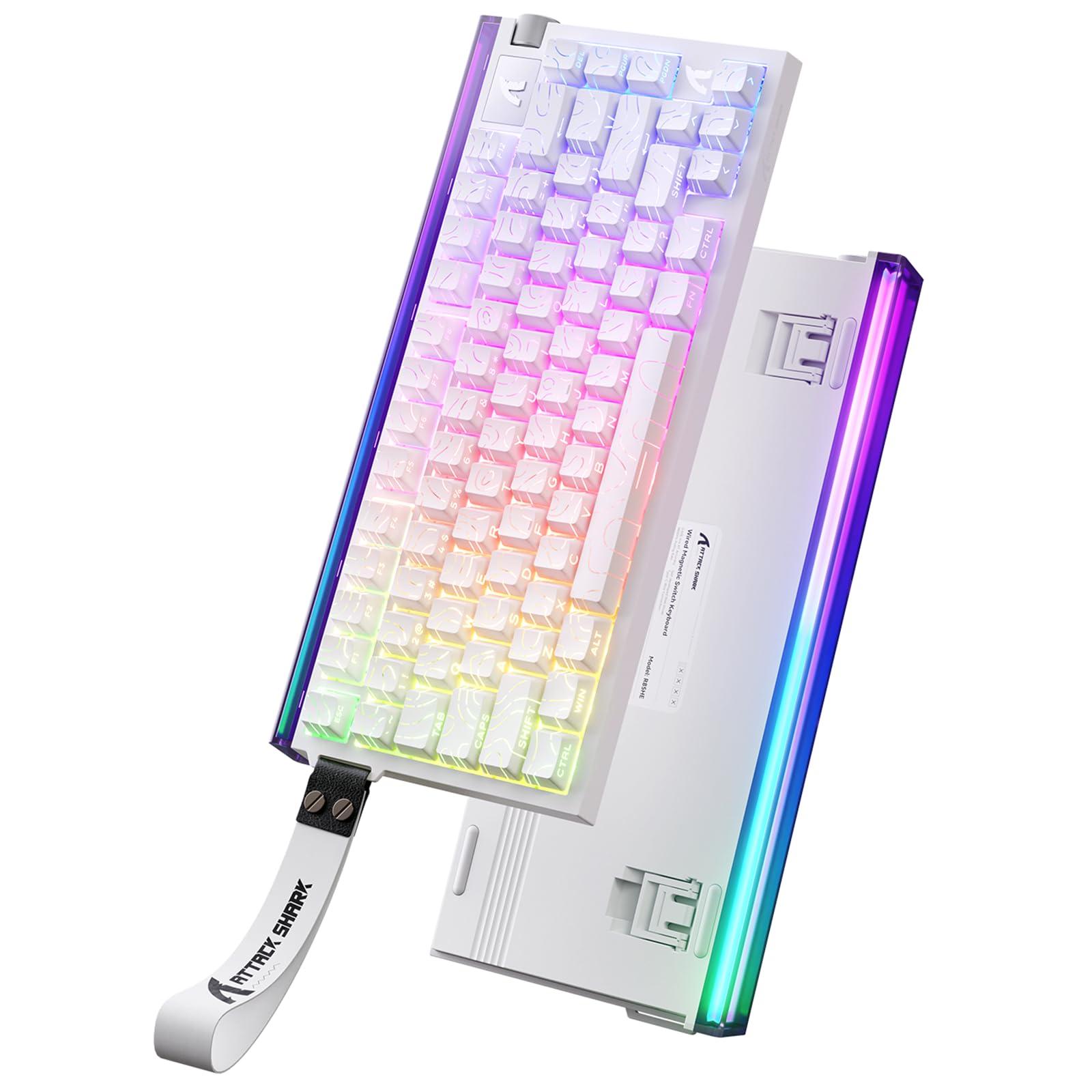 ATTACK SHARK R85 HE blanco RGB